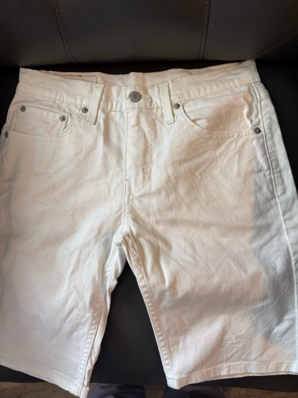 Levi’s Classic 511 White Denim Shorts